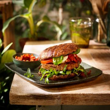 BBQ portobello burger