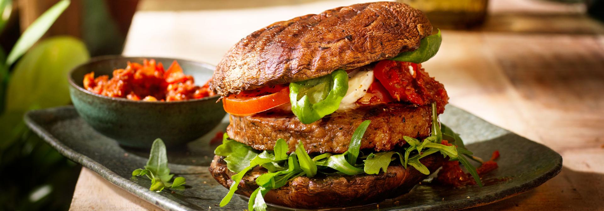 BBQ portobello burger